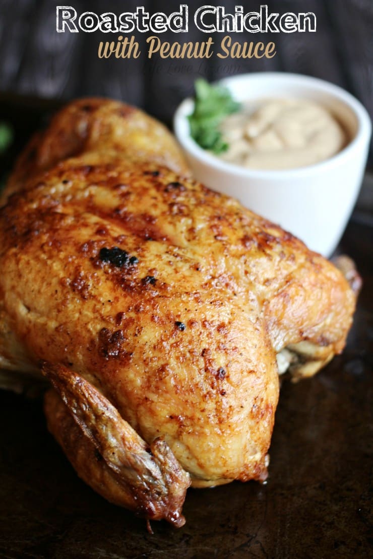 Pan-Seared Chicken with Roasted Peanut Sauce