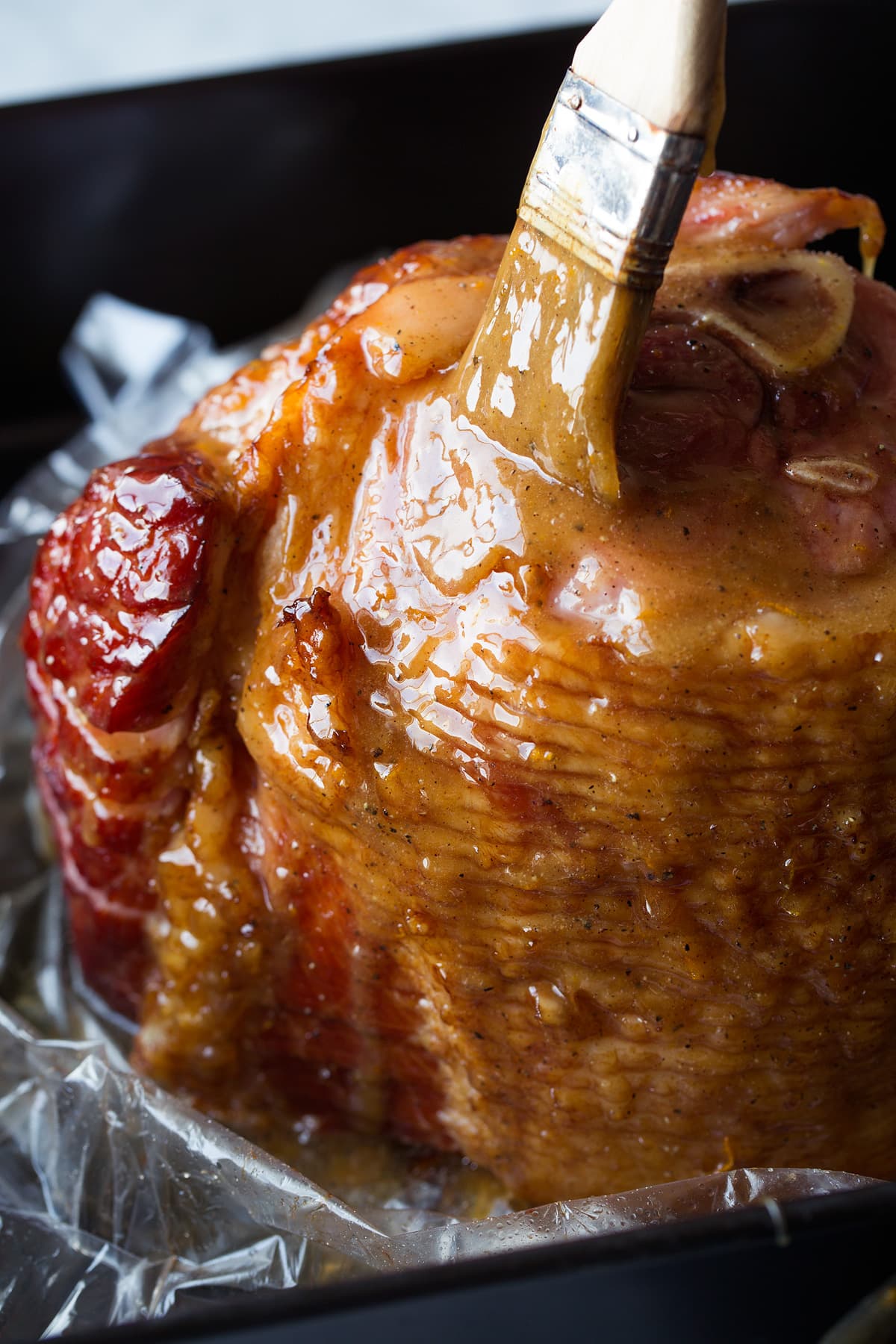 Baked Honey-Glazed Ham with Spiced Orange Glaze