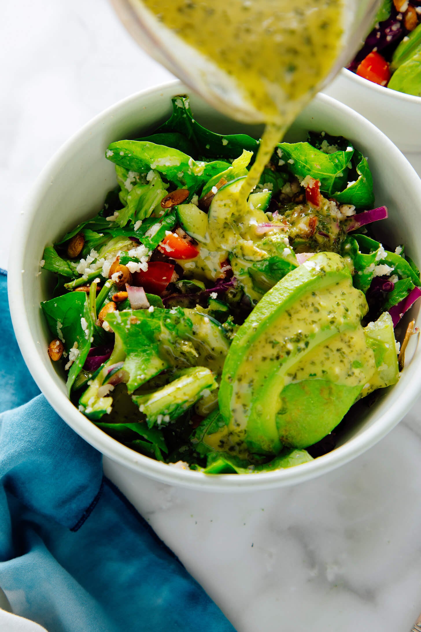 Magnesium Power Salad with Coconut Lime Dressing