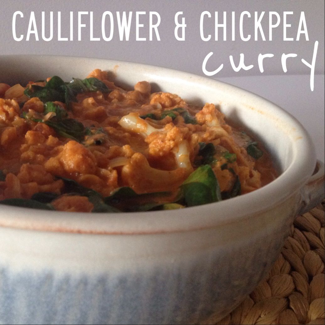 Turmeric Chickpea and Cauliflower Curry
