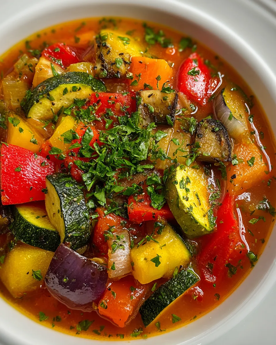 Battery-Powered Sprayer Herb-Infused Vegetable Ratatouille
