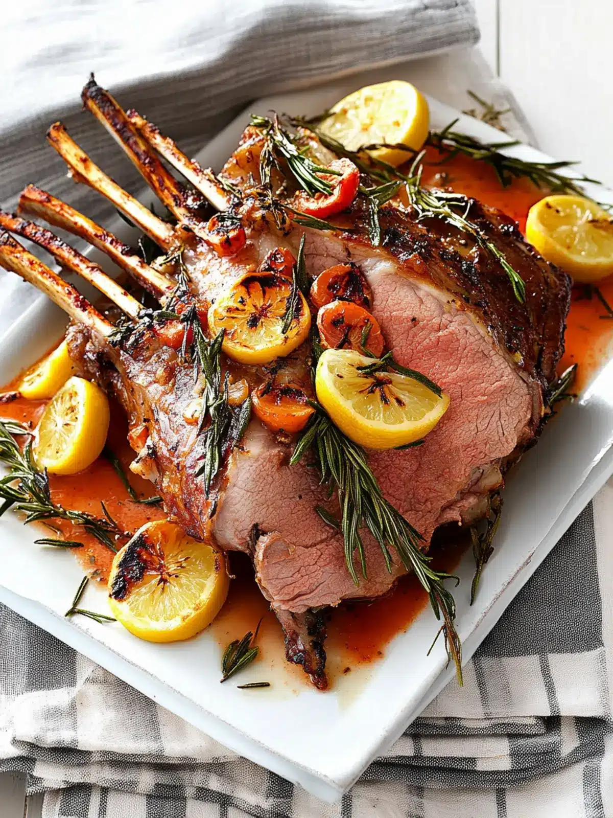 Oven-Roasted Mediterranean Lamb with Garlic and Lemon