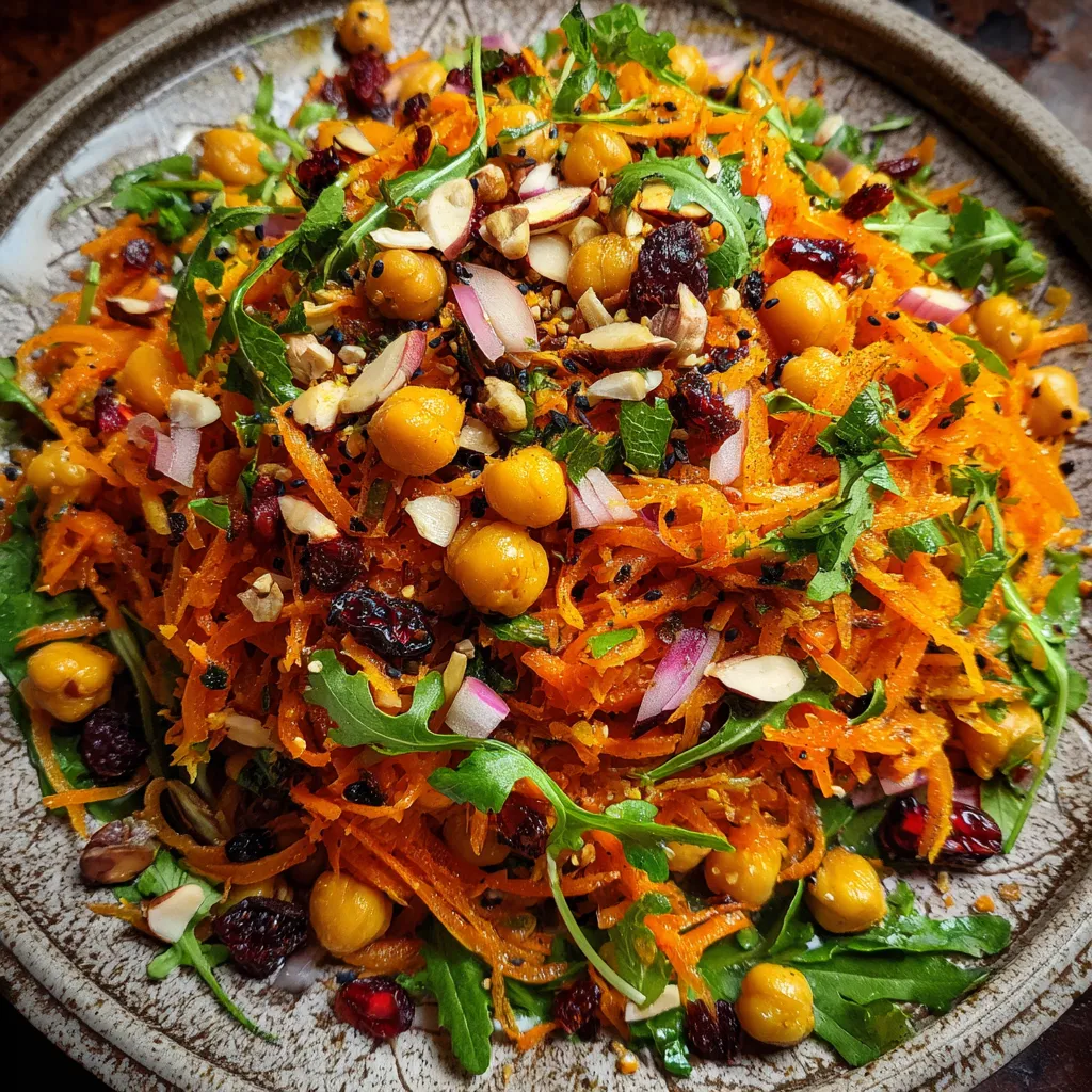 Roasted Moroccan-Spiced Carrot and Chickpea Salad