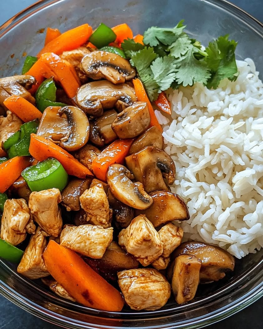 One-Pot Chicken and Vegetable Stir Fry with Garlic Soy Glaze
