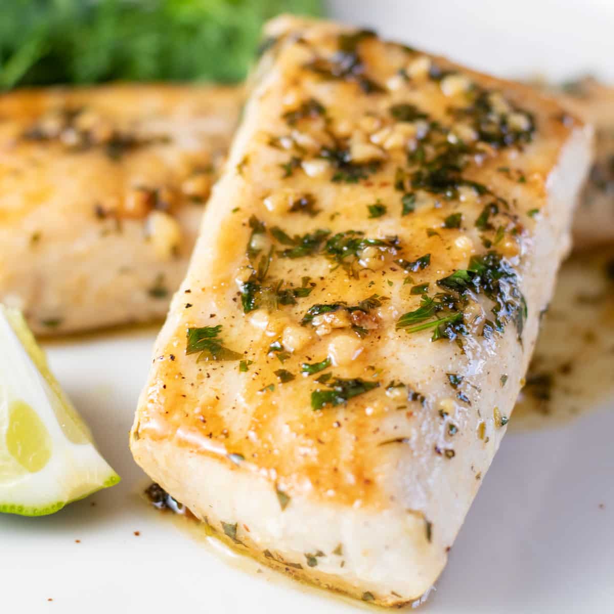 Pan-Seared Fish Filets with Cilantro-Lime Butter Sauce