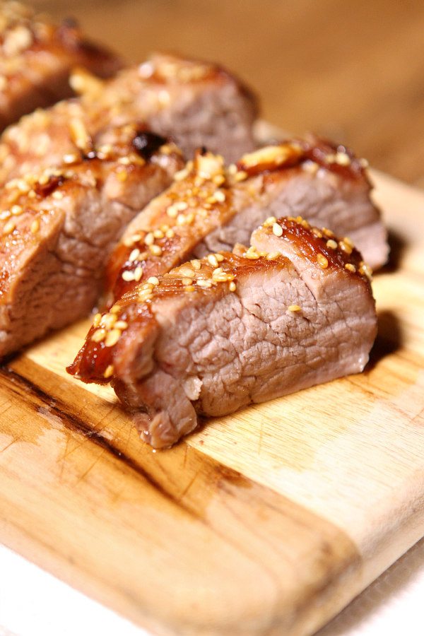 Honey-Soy Glazed Pork Tenderloin with Sesame Broccoli