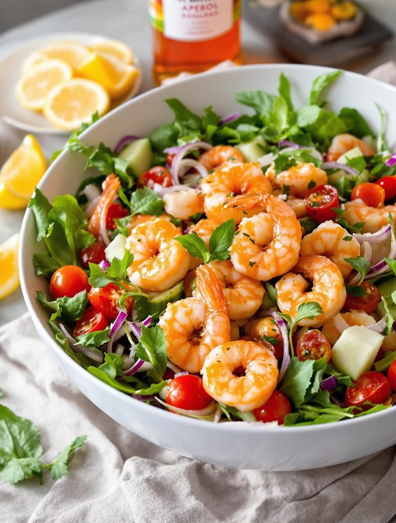 Aperol Citrus Shrimp Salad