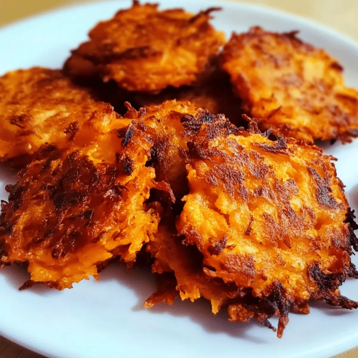 Honey-Glazed Sweet Potato Fritters with Cardamom