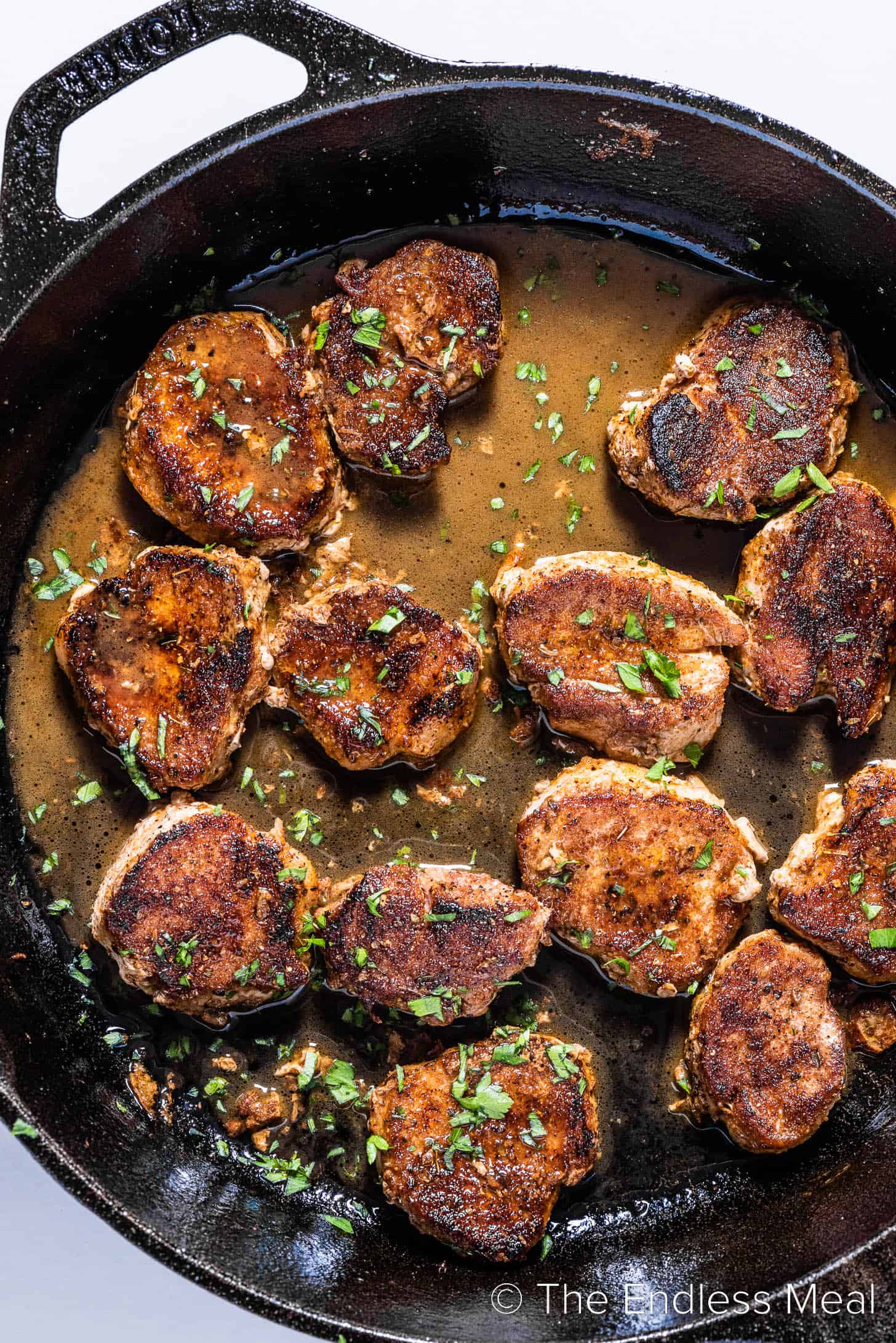 Pan-Seared Pork Medallions with Rosemary and Garlic