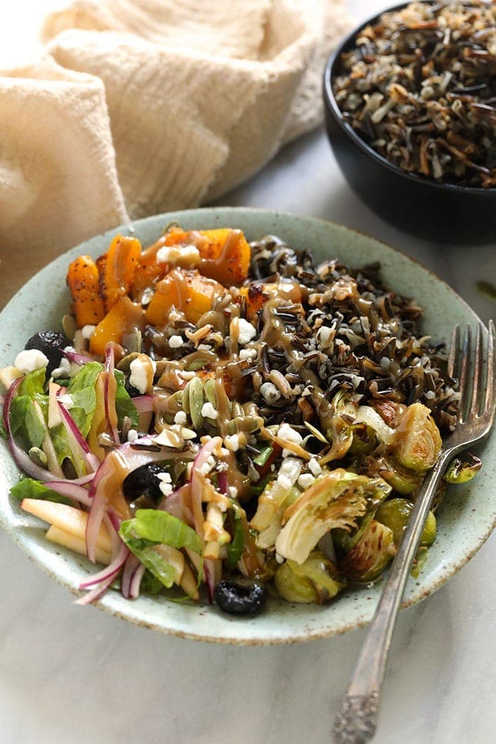Diverse Harvest Grain Bowl with Lime-Tahini Dressing