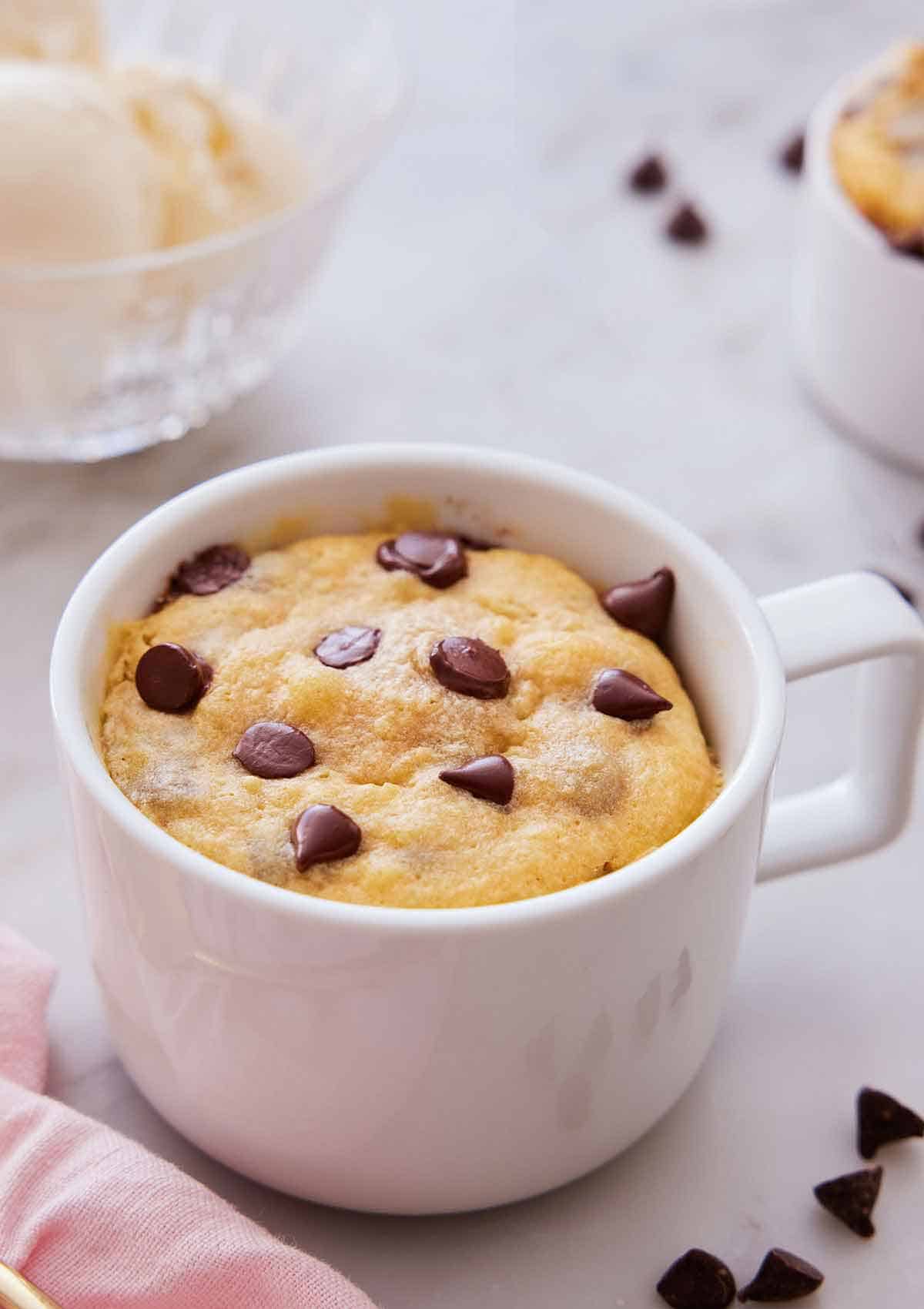Microwave Mug Chocolate Chip Cookie