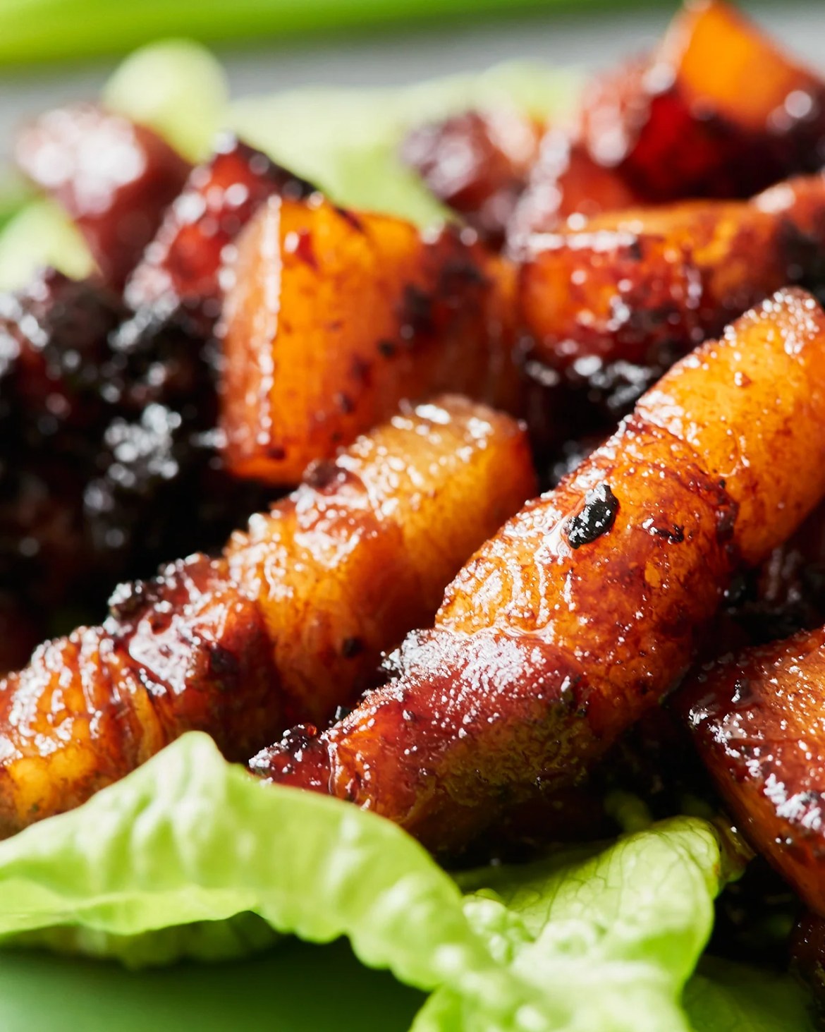 Highball Crispy Pork Belly Bites with Ginger-Miso Glaze