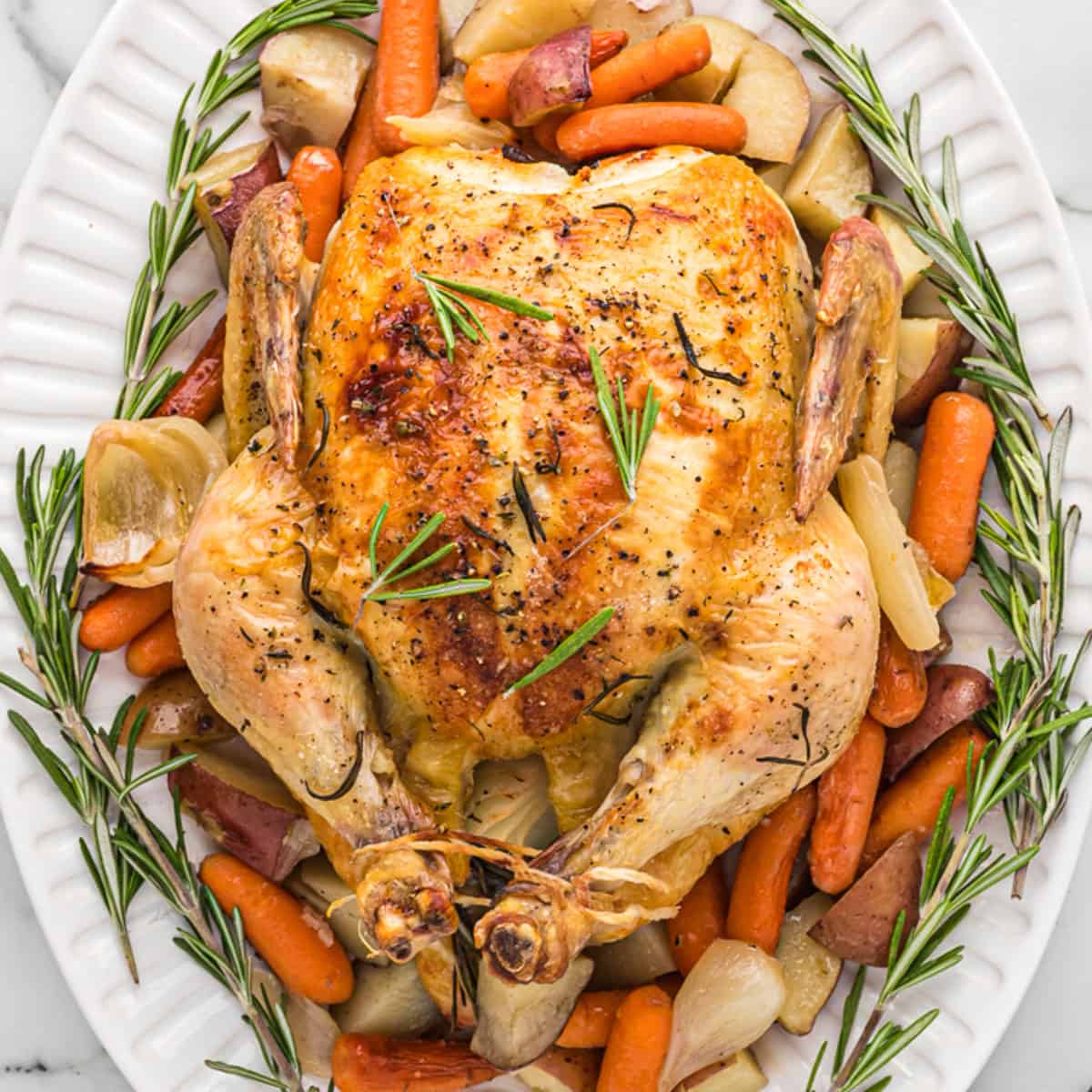 High-Altitude Roasted Chicken with Herb Pan Sauce