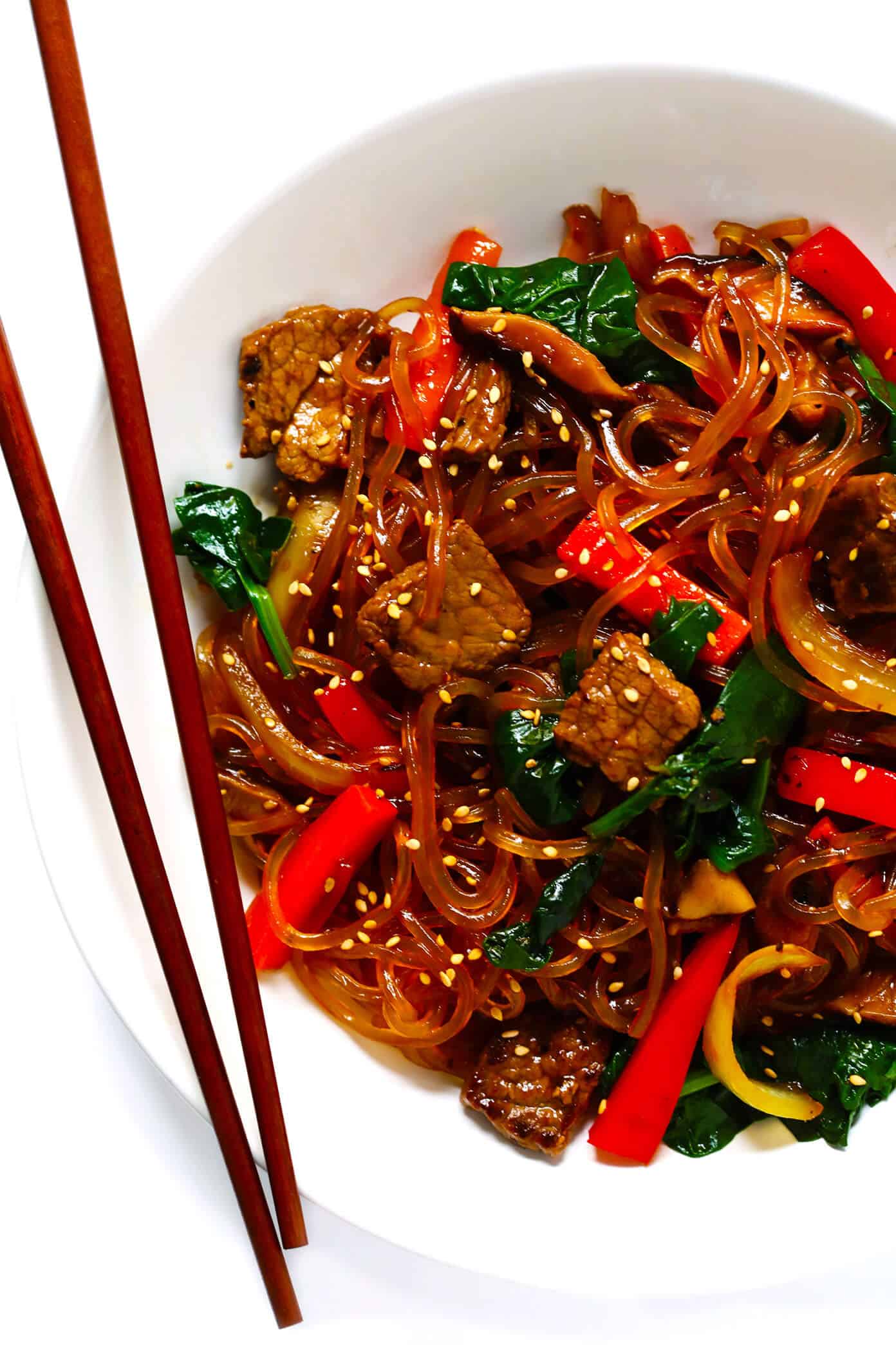 Korean-Style Bulgogi Stir-Fry with Rice Noodles