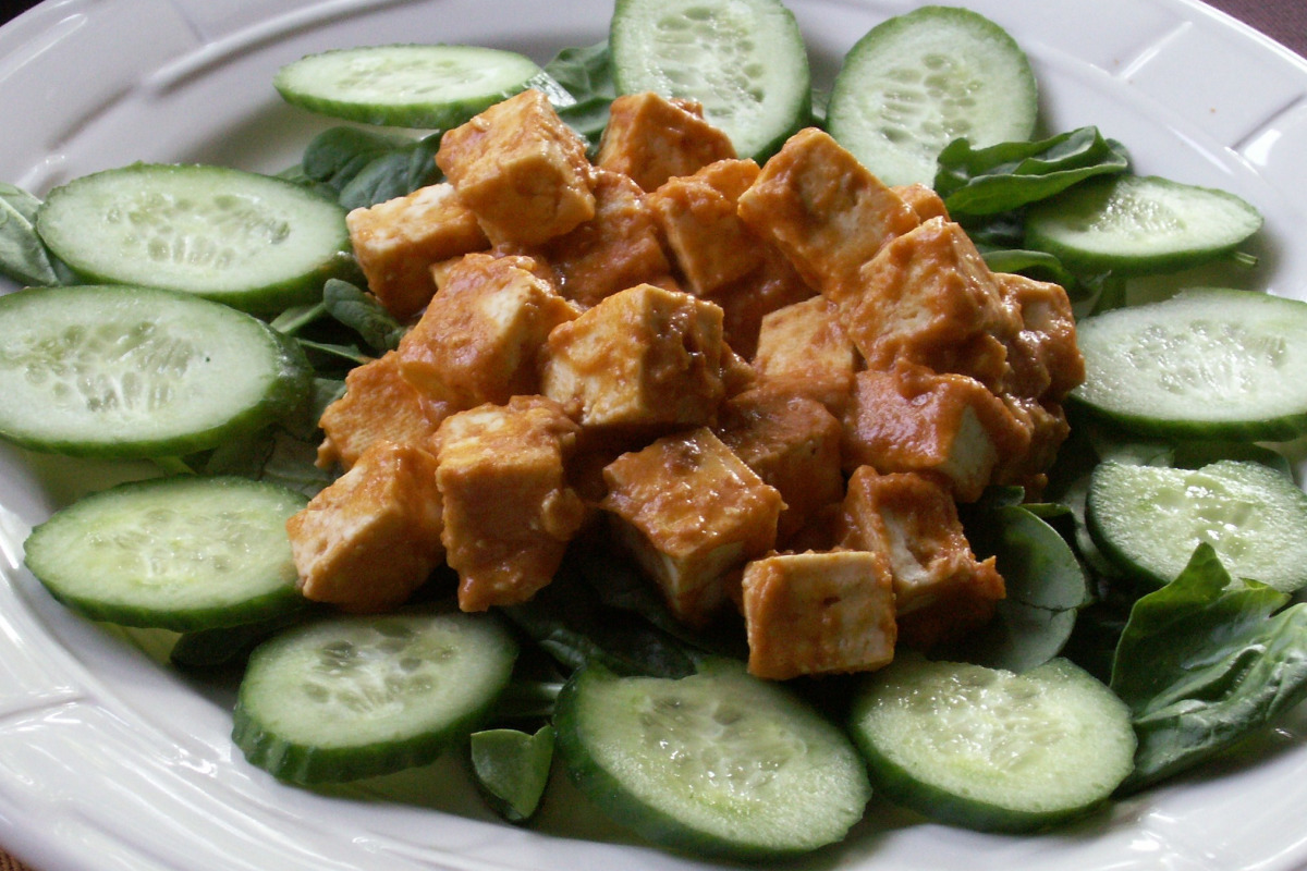 Pan-Seared Tofu with Spicy Sesame Soy Glaze