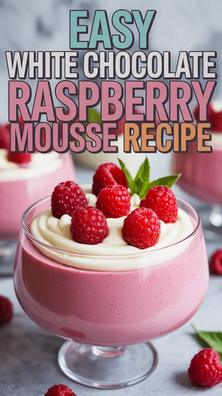 Chocolate-Raspberry Mousse with Rose Water Whipped Cream