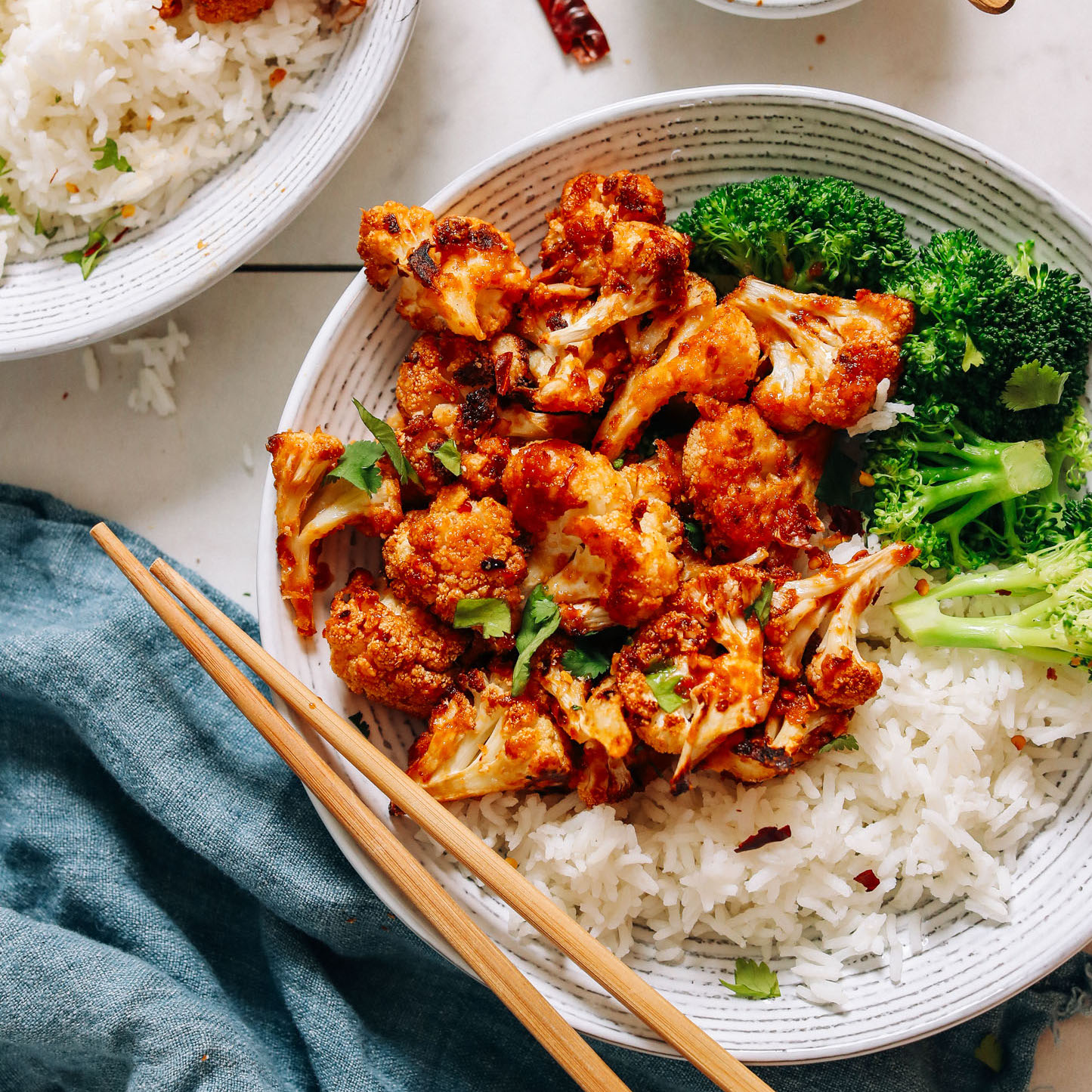 Spiced General Tso-Inspired Cauliflower Stir-Fry