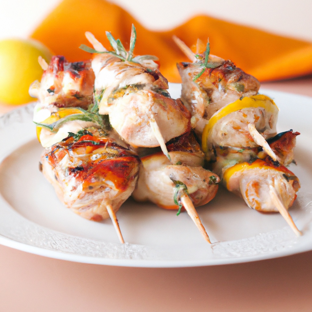 Game On! Grilled Chicken Skewers