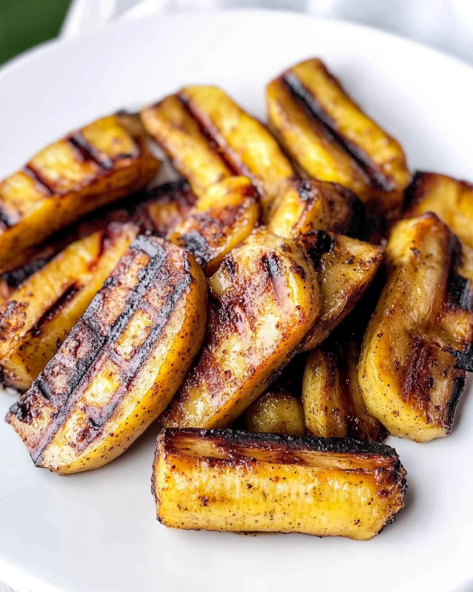 Grilled Plantains with Spicy Chipotle Sauce