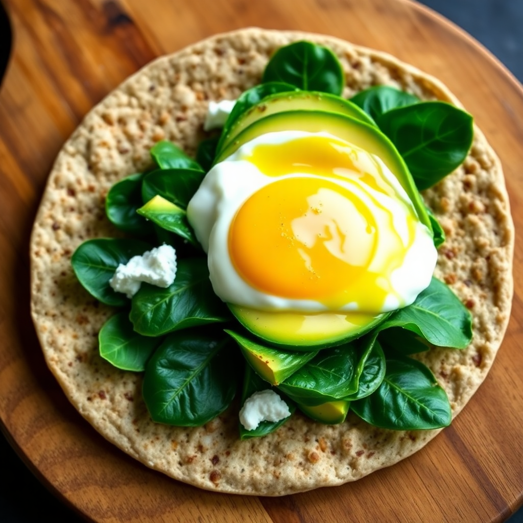 Spinach & Avocado Power Bowl with Lemon-Tahini