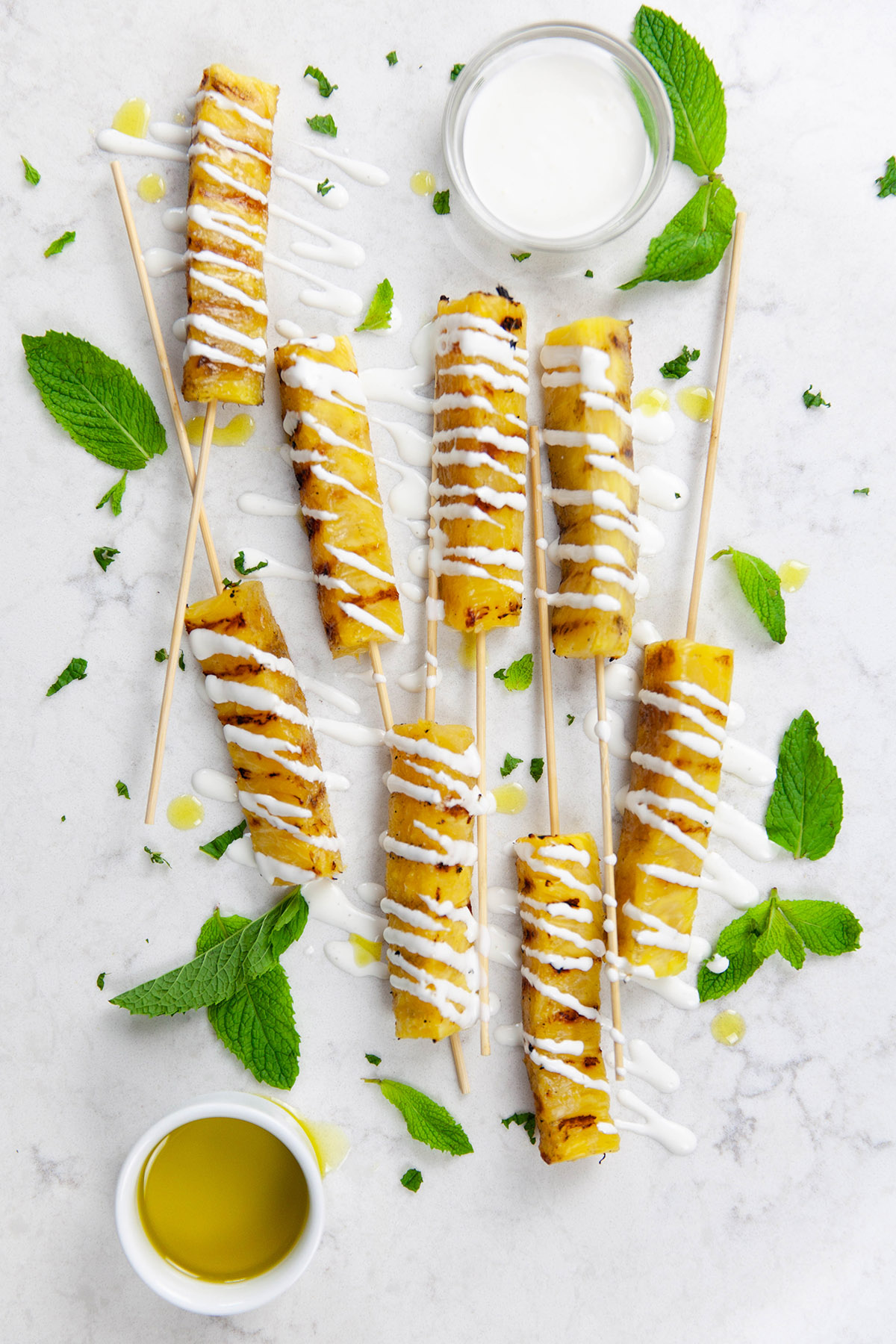 Pan-Fried Pineapple with Coconut Rum Sauce