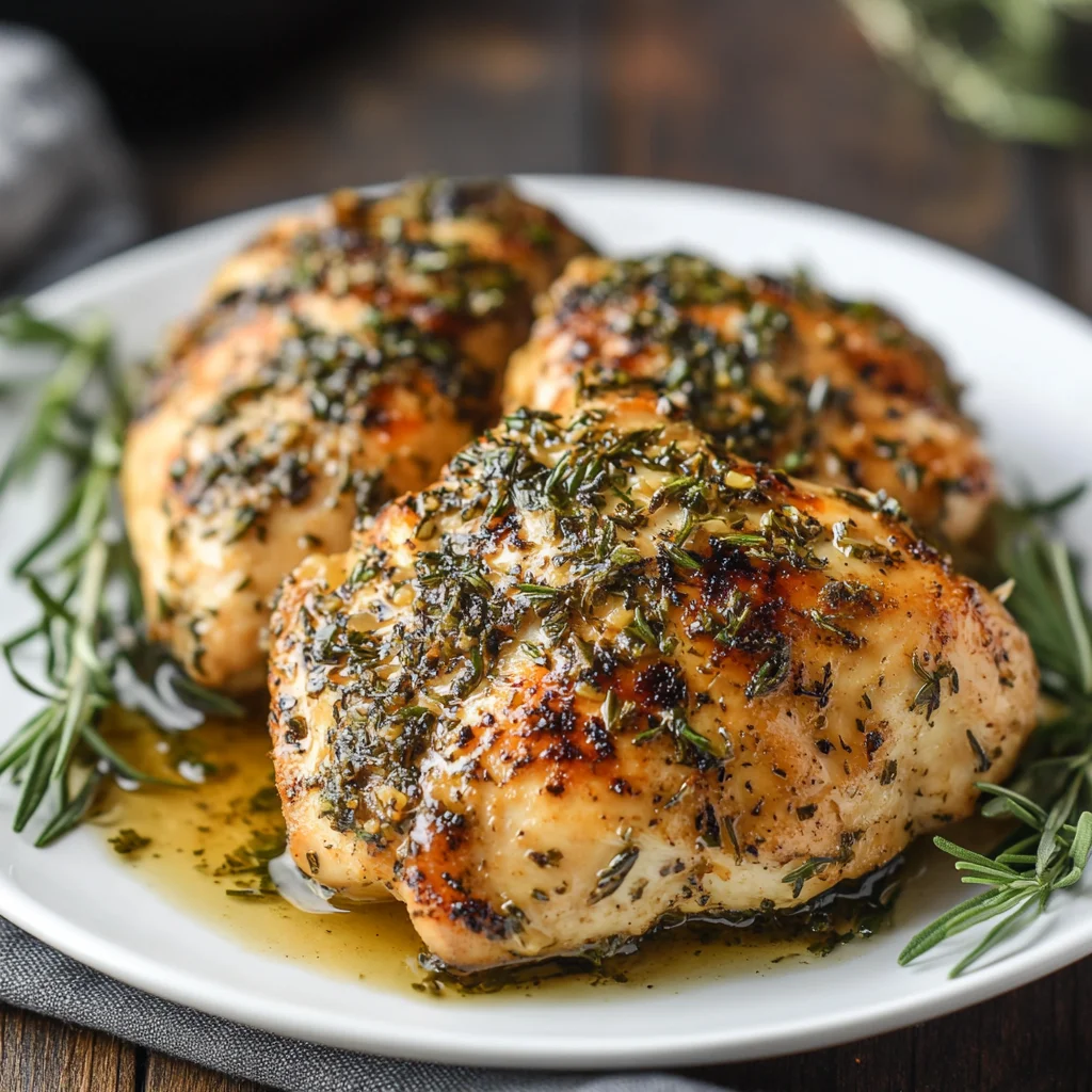 Caramelized Garlic Herb Slow Cooker Chicken