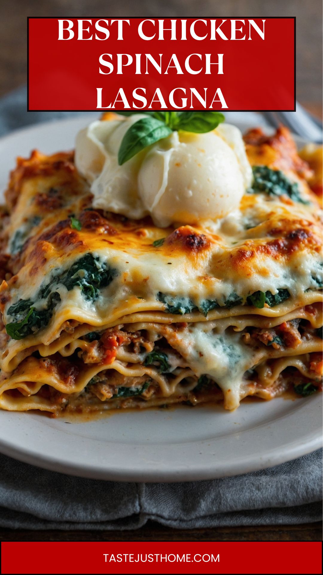 Best-Best Chicken and Spinach Lasagna