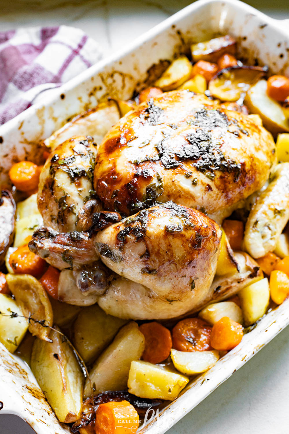 Pan-Seared Lemon-Thyme Chicken with Roasted Root Vegetables