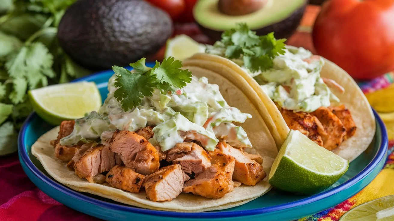 Homemade Beef Tacos with Cilantro-Lime Slaw