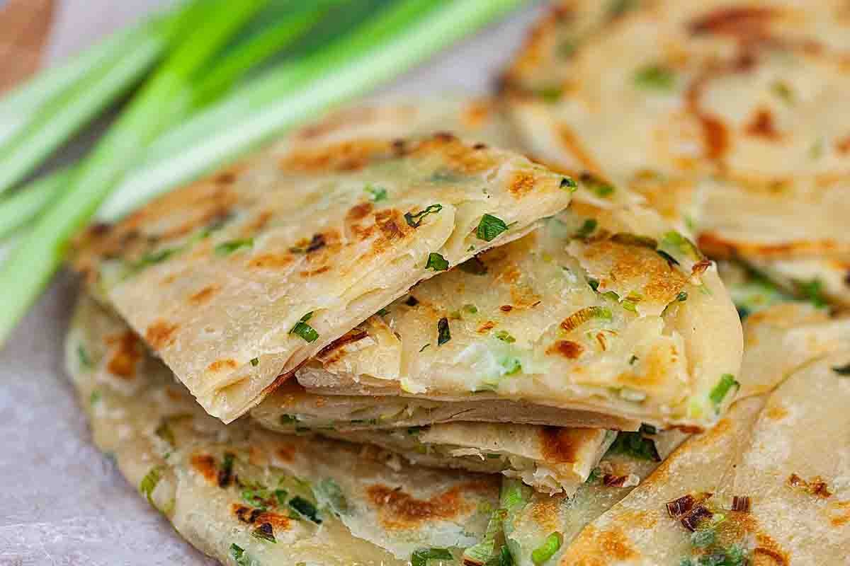 Pan-Fried Shanghainese Scallion Pancakes