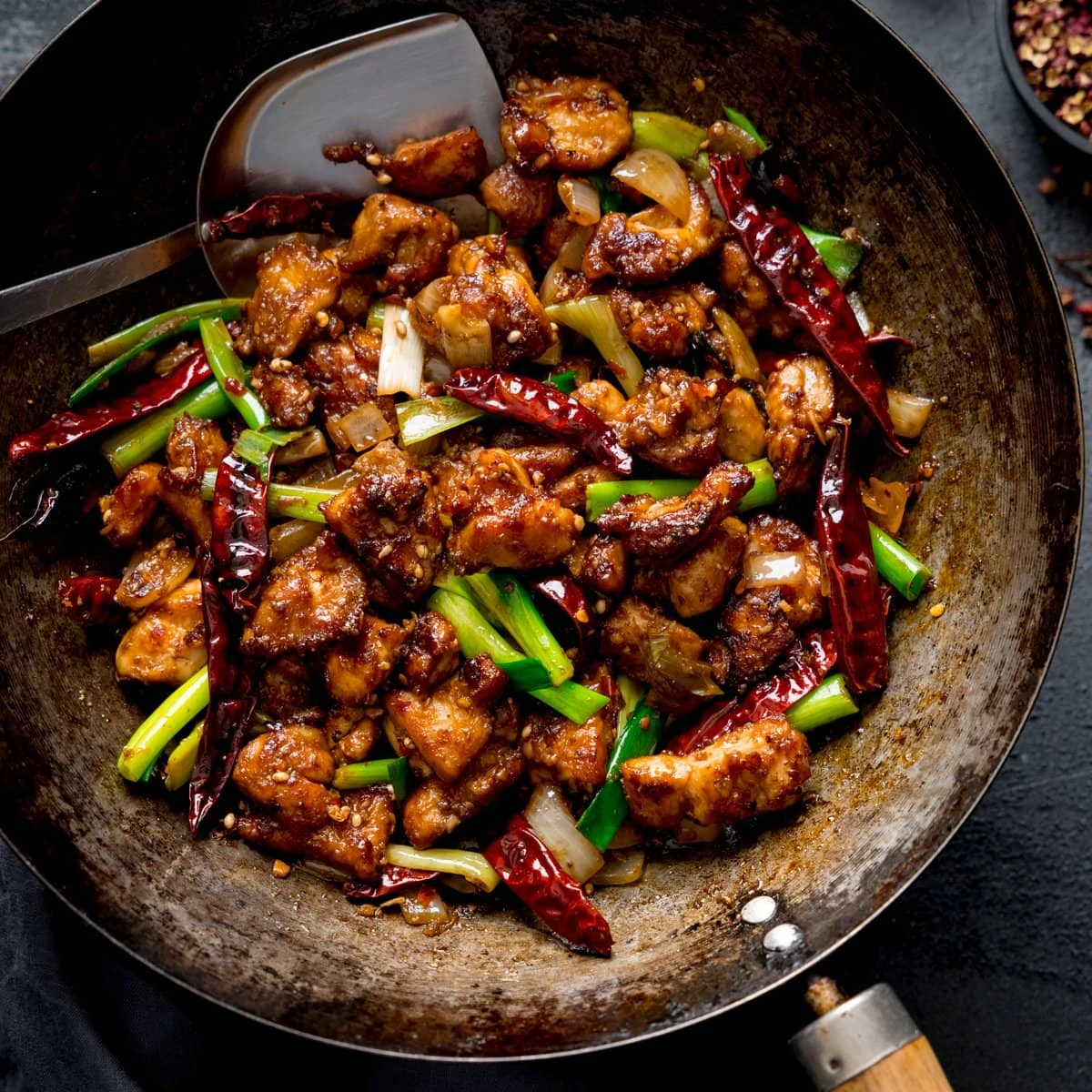 Stir-Fried Szechuan Pepper Chicken with Bell Peppers