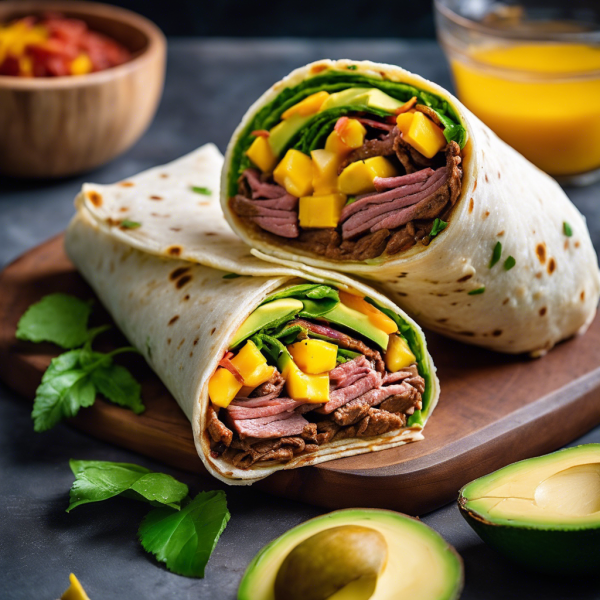 Beef and Avocado Southwestern Wrap with Chipotle Mayo