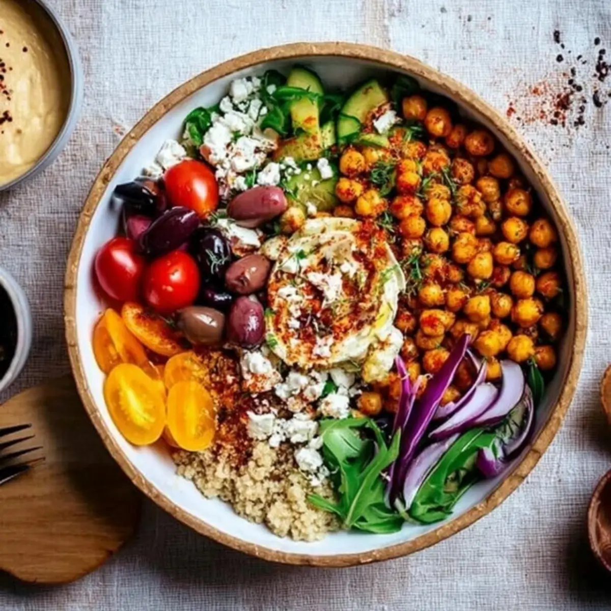 Mediterranean Fresh Vegetable Bowl