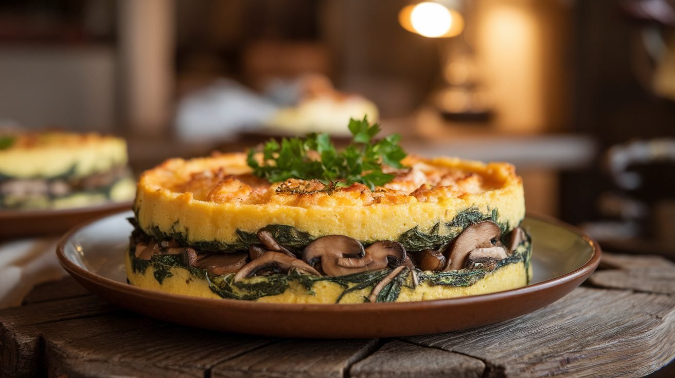 Sautéed Mushroom and Spinach Polenta Bowls
