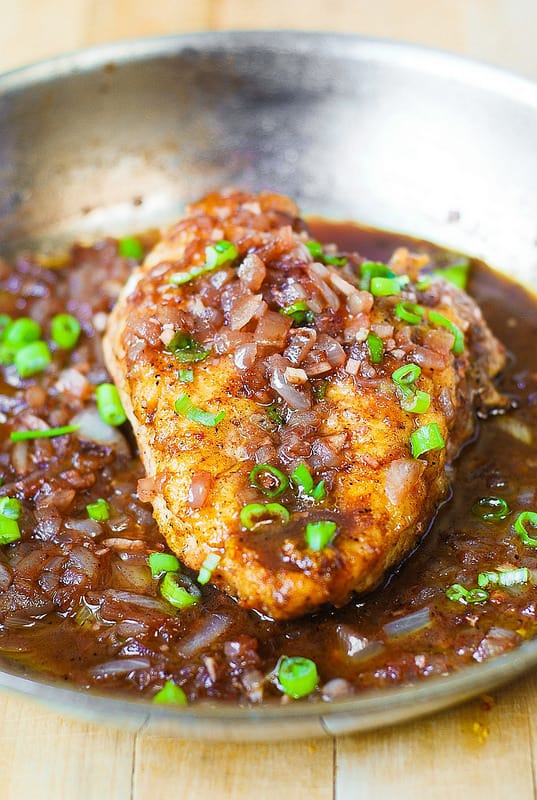 Pan-Seared Chicken Breast with Shallot-Mustard Sauce