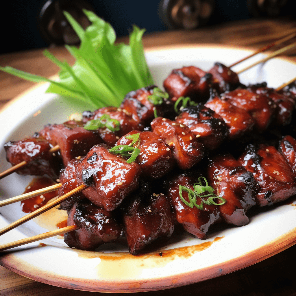 Chung Wang Style Char Siu Pork Skewers
