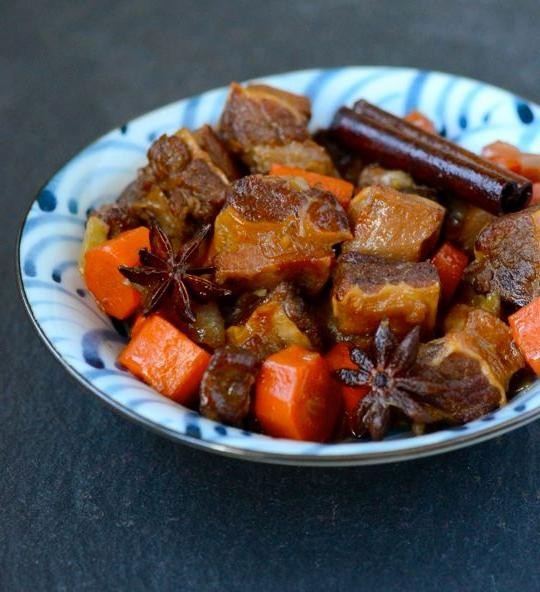 Slow-Cooked Braised Beef with Star Anise and Cinnamon