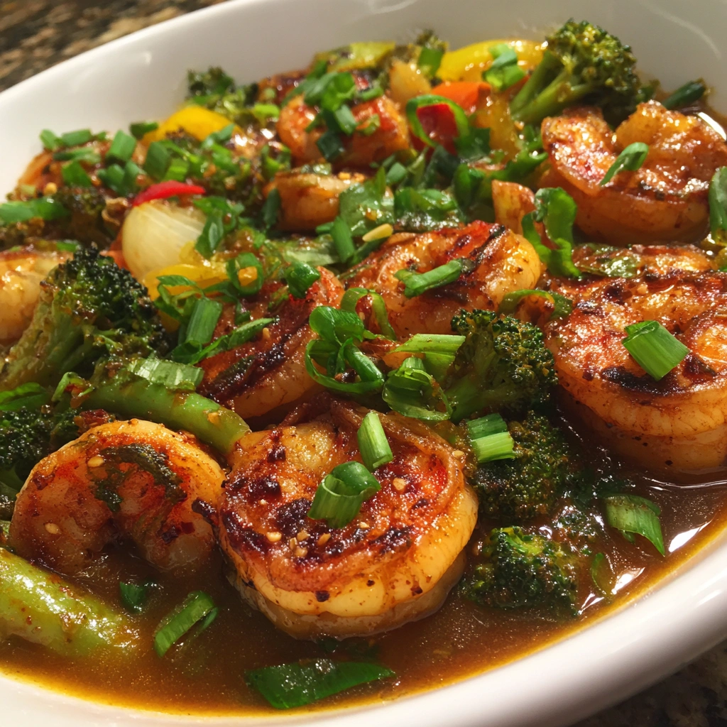Instant Ginger-Lime Shrimp Stir Fry