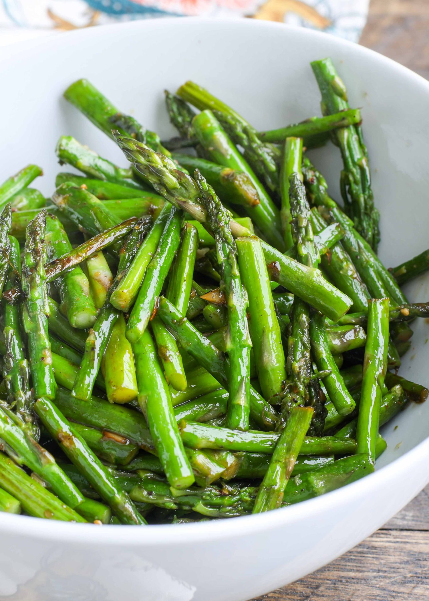 Golden Roasted Asparagus with Honey-Lime Glaze