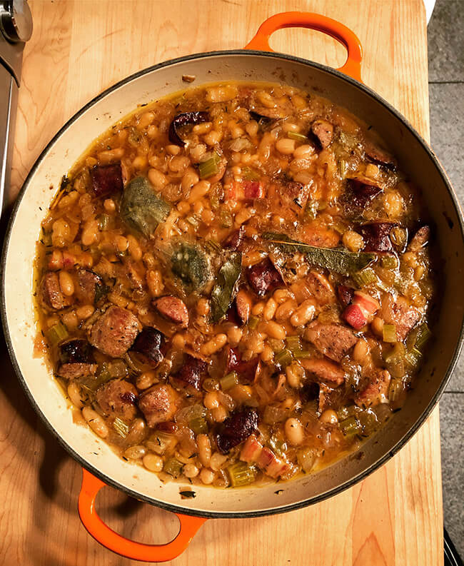 Cajun-Spiced White Bean and Andouille Sausage Stew