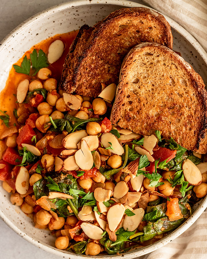 One-Pot Spiced Tomato Chickpea Stew with Cumin