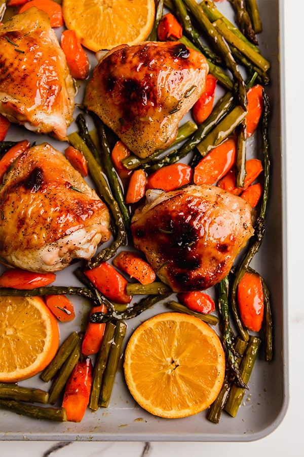 Sheet Pan Brazilian Chicken with Citrus and Garlic