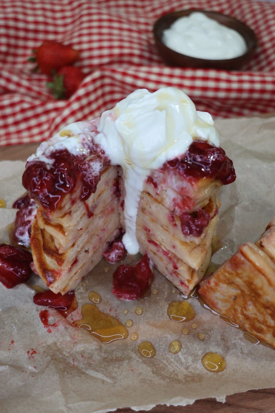 Lightened-Up Strawberry Shortcake with Greek Yogurt