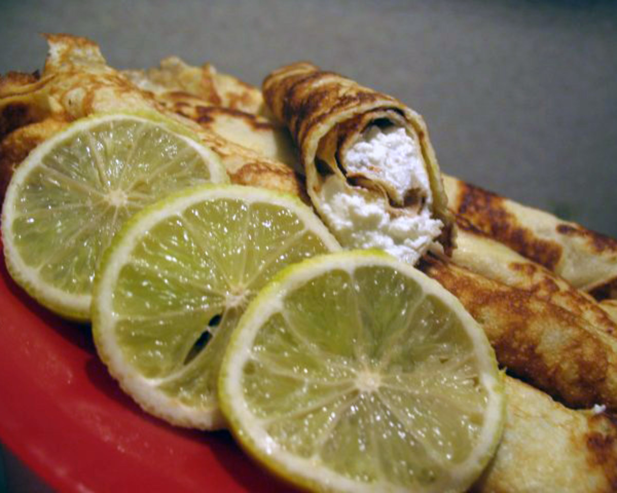 Classic Crepes with Lemon Sugar Glaze