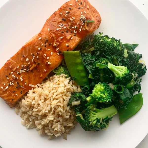 Sheet Pan Citrus-Glazed Salmon with Authentic Asian Greens