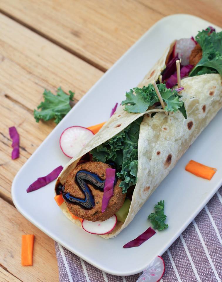Street-Style Falafel Wrap with Tahini Drizzle