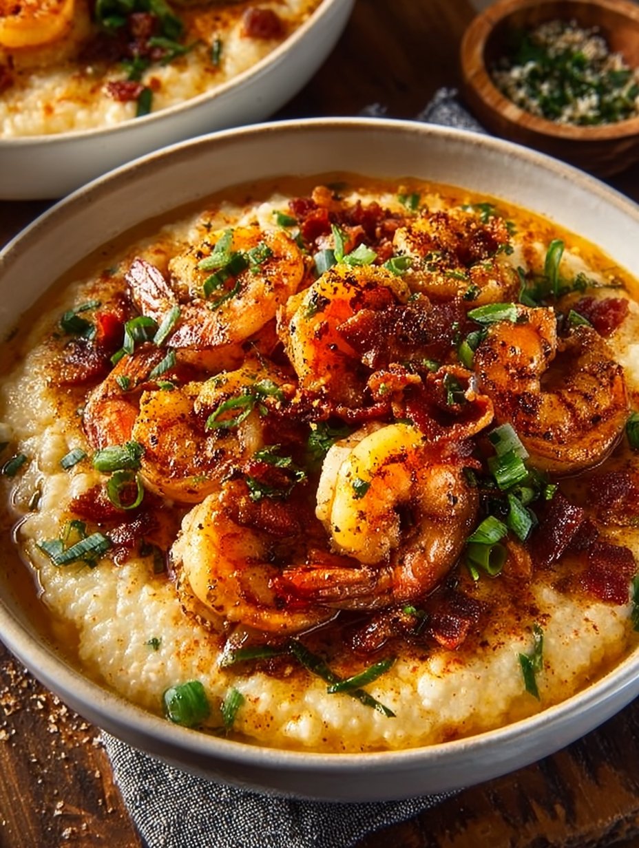 Cajun-Spiced Shrimp and Grits Bowl