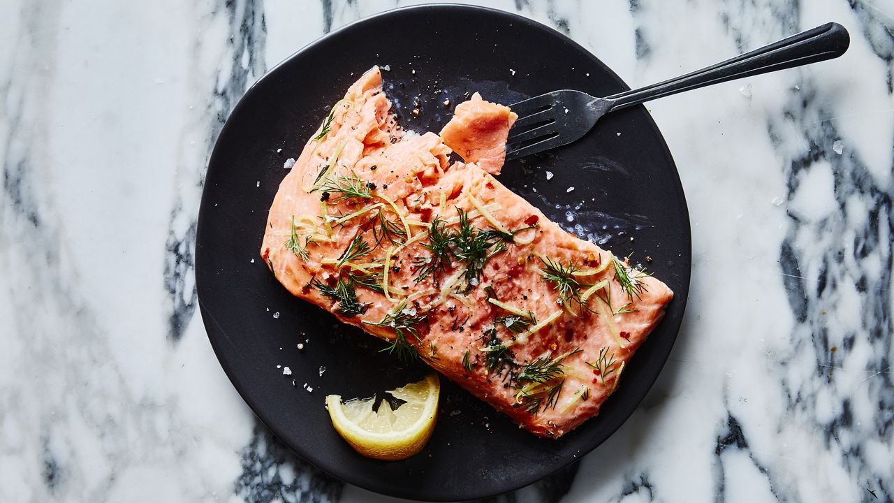 Low-Temperature Sous Vide Salmon with Citrus Herb Butter