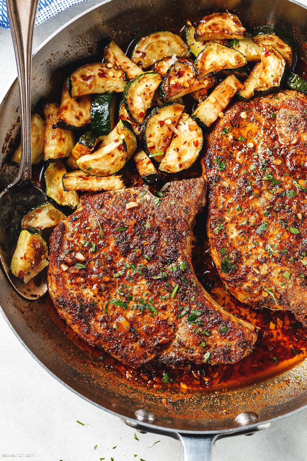 Pan-Seared Pork Chops with Cajun-Spiced Apple Relish