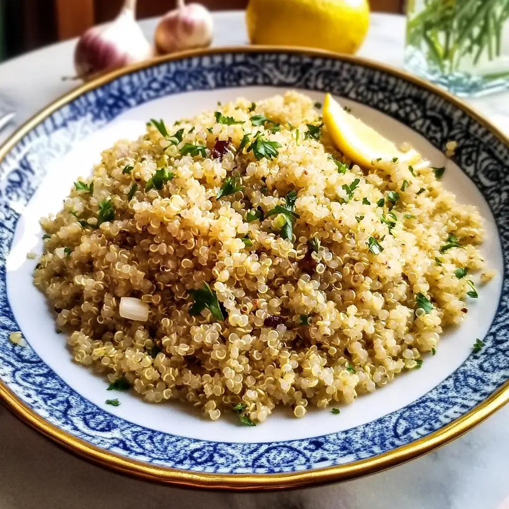Sautéed Quinoa Pilaf with Garlic and Thyme